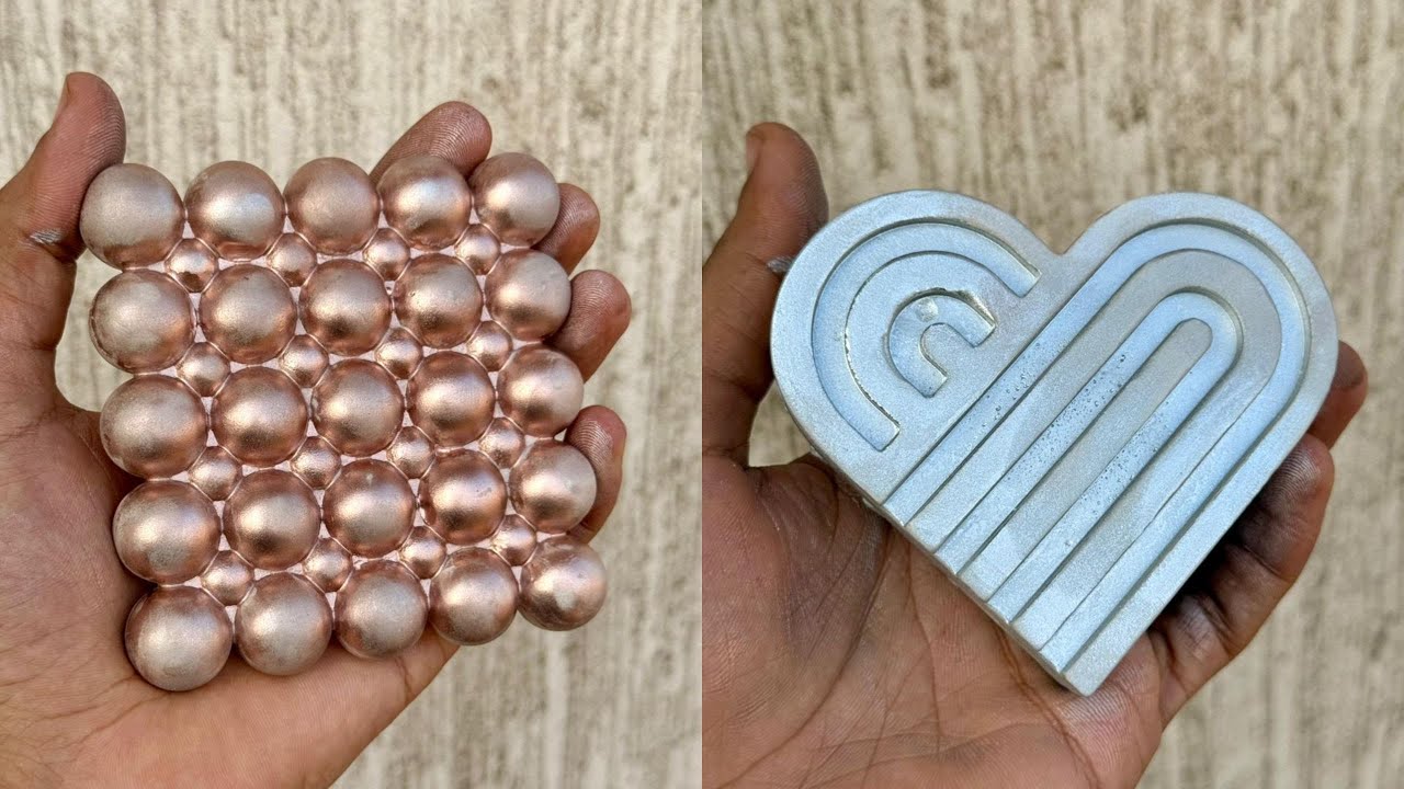 استخدام الالوان المعدنية داخل الكونكريت concrete art