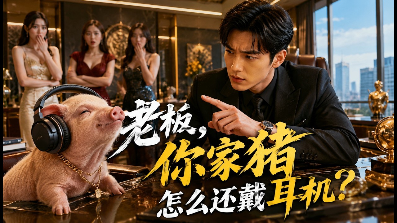 老闆，你家豬怎麼還戴耳機？