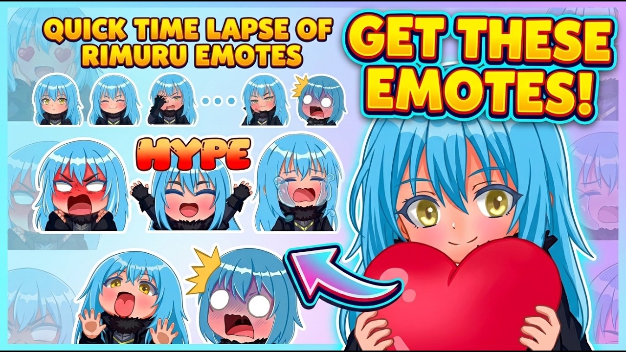 From Sketch to Finished: 9 Custom Rimuru Emotes