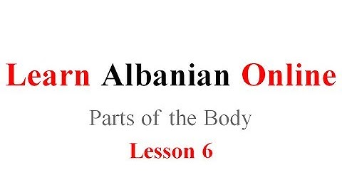 Audio Lesson 6: (Parts of the Body)