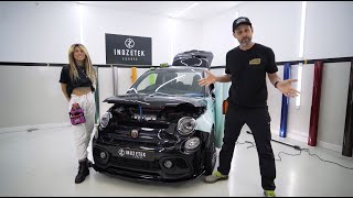 Wrapping a Fiat Abarth with Inozetek Film! (Ft. Justin Pate)