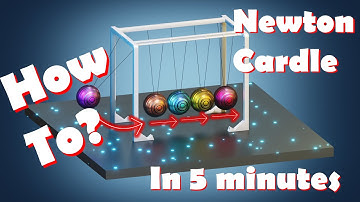 Blender 2.8 | How to create a Newton Cradle in 5 minutes