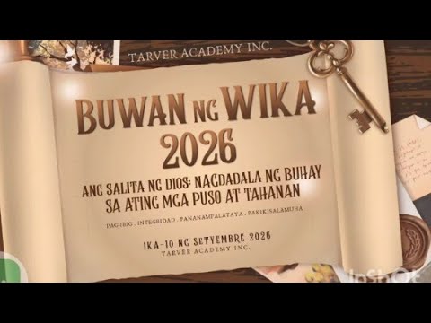 BUWAN NG WIKA 2026 II ANG SALITA NG DIOS:NAGDADALA NG BUHAY SA ATING PUSO AT TAHANAN #buwanngwika