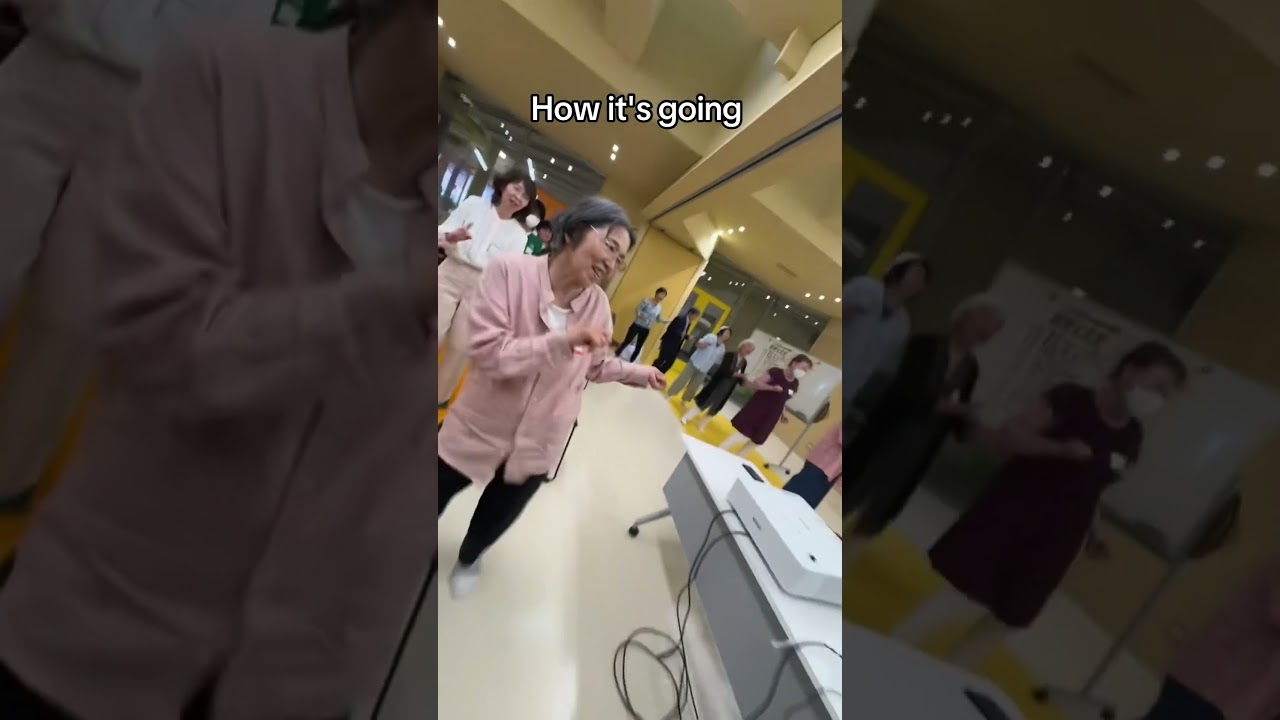 In Japan teaching the Cupid Shuffle 💃🏽 