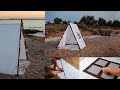 Making a Children's Play Tent / Quick & Easy / TeePee Frame Tent DIY   #slowliving  #DIY #TentDIY