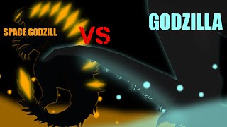 Godzilla vs Space Godzilla | The beginning | Stick Nodes animation |