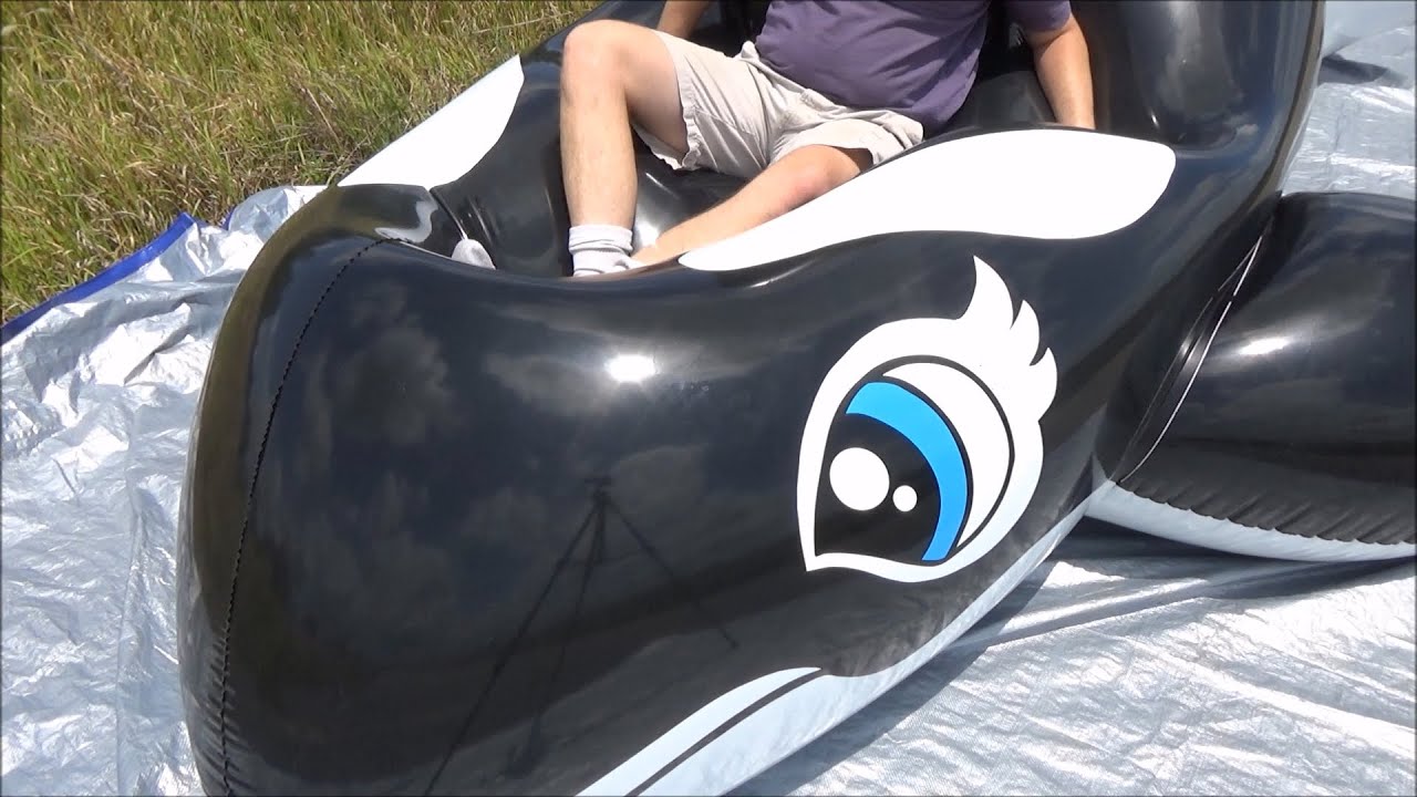 gandg auto Riding the Inflatable World 5-Meter Black Whale