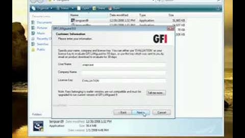Installing GFI Languard