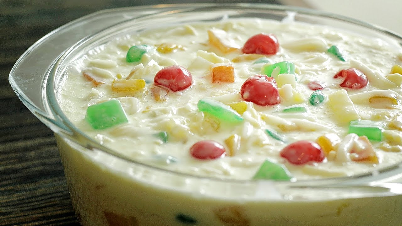 Buko Fruit Salad - Filipino Party Dessert 🎧 - YouTube
