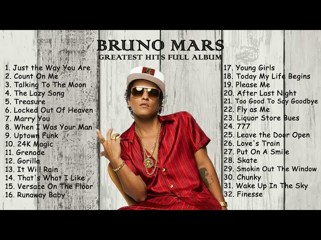 BRUNO MARS FULL ALBUM 2022 class=