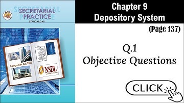 SYJC-SP, Digital Guide, Chapter 9 - Depository System, Page 137, Question 1