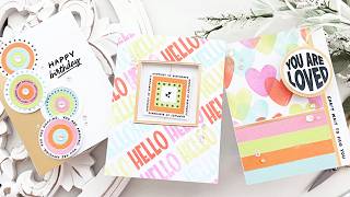 Moving & Grooving: THREE Easy Kinetic Cards with the Simon Says Stamp July Card Kit - Pop Art