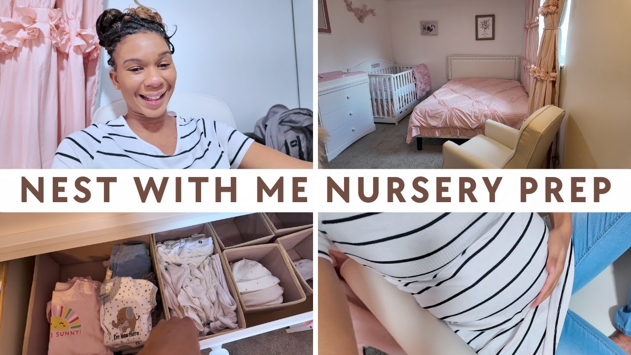 Nest With Me Part Three Prepping for Baby 2, Baby Girl Nursery Decor
