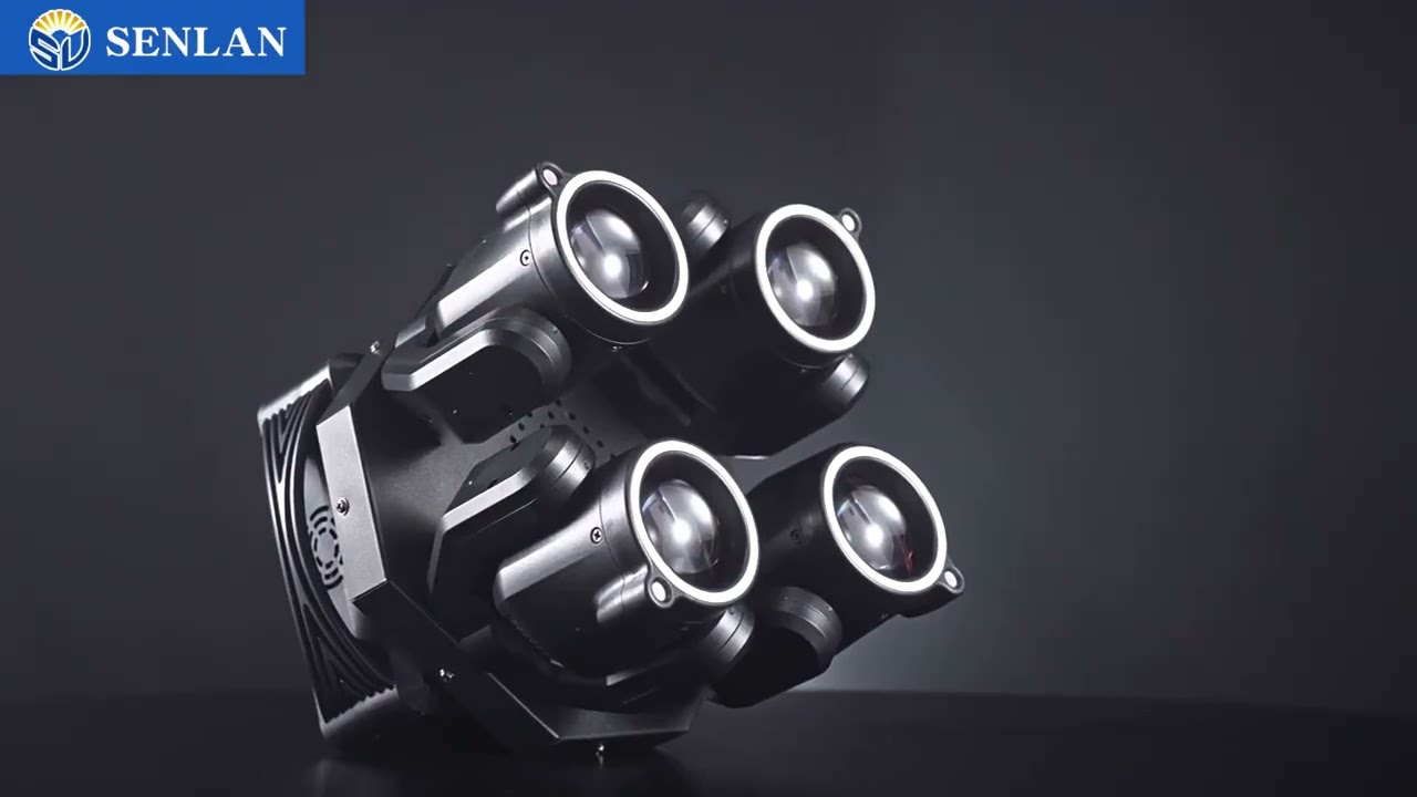 4 Arms Moving Head + Laser + LED Ring Stage Light