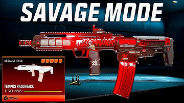 USING the "SAVAGE MODE" TEMPUS RAZORBACK ATTACHMENTS in WARZONE! (PS5)