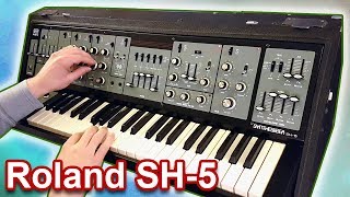 ROLAND SH-5 - Analog Synth Demo | Sounds & Patches