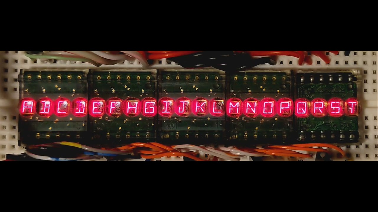 HPDL-1414 ASCII display demo