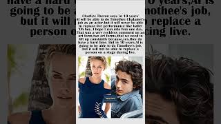 CHARLIZE THERON says'in 10 years' Al will be able to do TIMOTHEE CHALAMET's job as an actor #shorts
