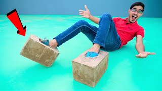 We Made Concrete Shoes | क्या मैं सीमेंट के जूते पहन कर चल पाउँगा? Very Heavy