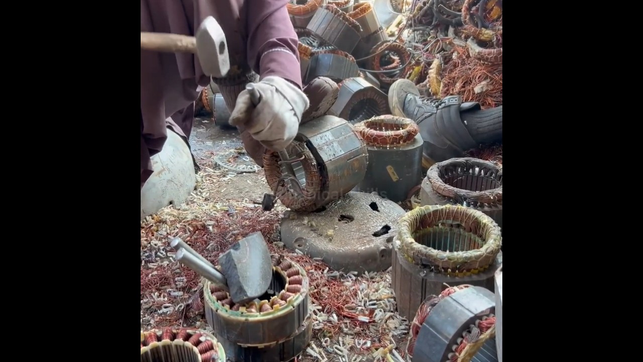 High-Value Copper Extraction from Scrap Motors 