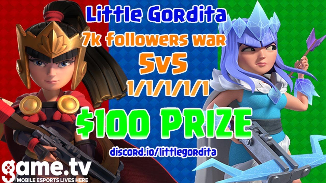 $100 5v5 1/1/1/1/1 LiveStream *TOURNEY* in celebration of 7k followers | Clash of Clans
