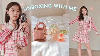 跟我一起开箱 🌷🤍 | ft Lady Dior Micro Bag Unboxing 真的太美了🥺