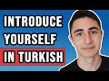 How to introduce yourself in turkish  learn basic phrases
