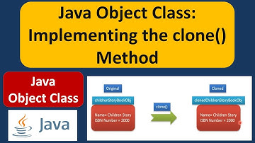 Java Object Class: Implementing the clone() Method | Java Tutorial