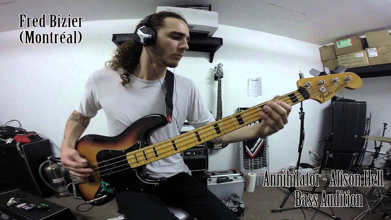 Fred Bizier - Annihilator - Alison Hell Bass Audition