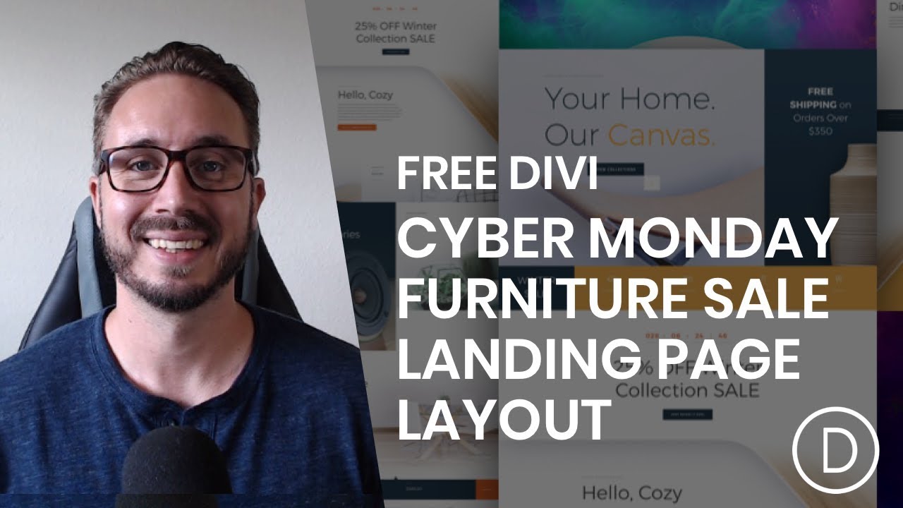 Download A Free Cyber Monday Furniture Sale Landing Page Layout