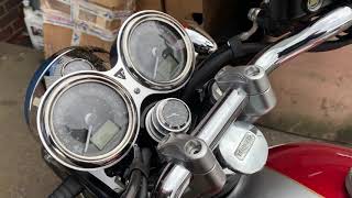 Triumph T120 ignition key clock start kit also fits other models key hides inside Custom Cruisers