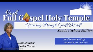 Growing Through God's Word: Sunday School Edition 7/18/2020