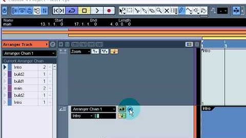 Steinberg Cubase Four - 27. The Arranger Track - How To Tutorial