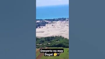 Desyerto sa tabi Ng Dagat? 🤔 #aerialfootage #beach #desert