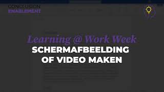 Schermafbeelding Of Maken Learning @ Work Week