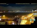 TIMELAPSE Туман морозной ночью над Невой, особенно много его было у Дворцовой наб и Троицкого моста