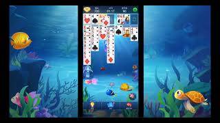 해저 모험 🐟 귀여운 물고기와 함께 클래식 솔리테어 카드 게임을 즐기십시오! screenshot 1
