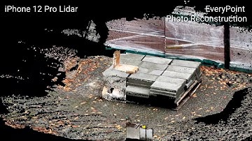 Stone Pile - EveryPoint Photo Reconstruction vs Apple Lidar Comparison
