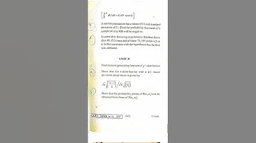 Mathematical statistics paper 2019 M.sc maths SEM-4 MDSU AJMER @Dilkush87