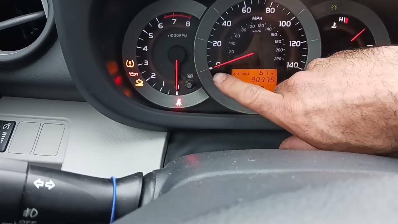 2007 TOYOTA RAV4 - COMO REINICIAR LUZ DE MANTENIMIENTO REQUERIDO (MAINTENANCE LIGHT RESET)
