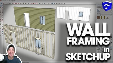 DETAILED WALL FRAMING in SketchUp with Medeek Wall