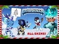 Playing ONE Game with ALL Brawlhalladay Skins! • Brawlhalla 1v1 Gameplay