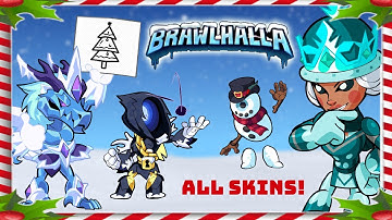 Playing ONE Game with ALL Brawlhalladay Skins! • Brawlhalla 1v1 Gameplay