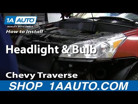 How To Replace Headlight and Bulb 09-12 Chevy Traverse SUV