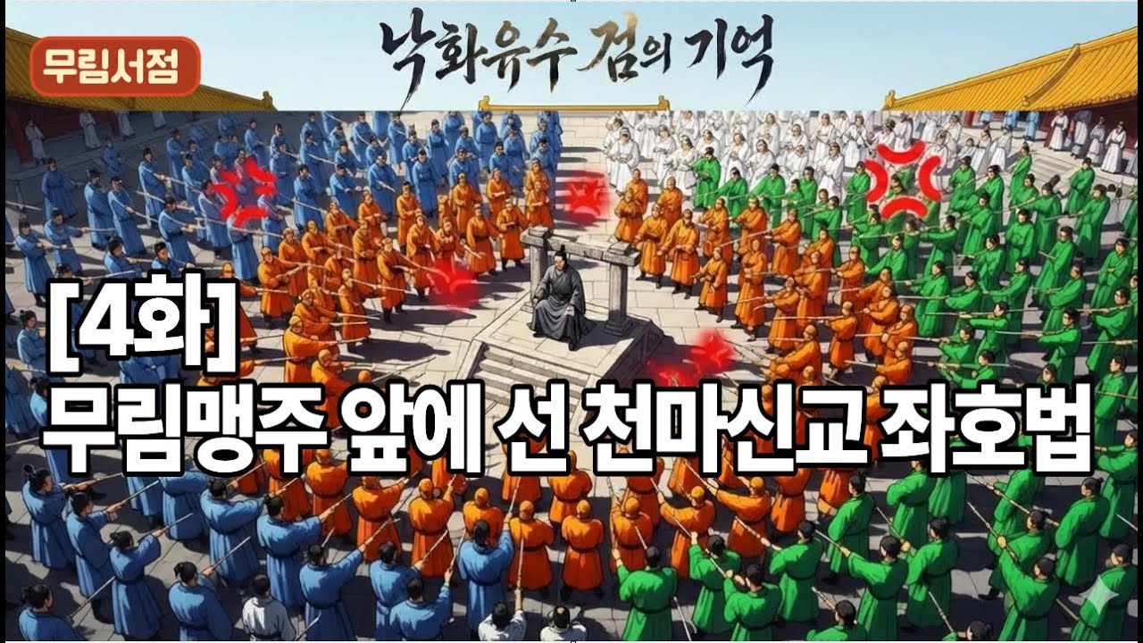 [4화]  심판대, 무림맹주 앞에 선 천마신교 좌호법 | 낙화유수, 검의기억 ㅣ 무림서점 정통무협 오디오북