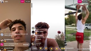 LaMelo Ball Gets On Instagram Live Showing Where He Stays & Having Fun