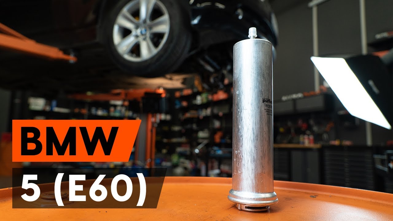 Crack pot from now on correct How to change fuel filter BMW E60 [TUTORIAL AUTODOC] - YouTube