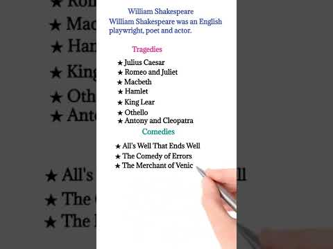 Video: Da li je Shakespeare napisao više komedija i tragedija?