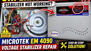 Microtek EM 4090 Stabilizer OHI Error Fix | Output Nahi Aa Raha? Full Repair Guide