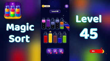 Magic Sort Level 45 Walkthrough 🎩✨ | Go Answer